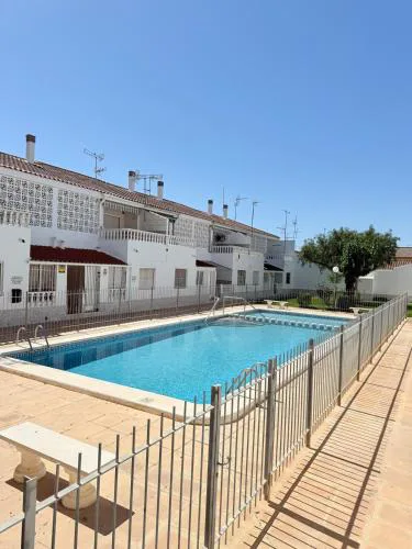 Bungalow with a pool and a terrace