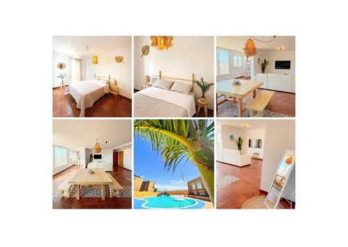 Big Spacious Casa Bamboo Apartment Corralejo Relax, Pool and Parking