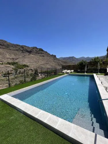 Casa rural con baño adaptado y piscina en Mogán