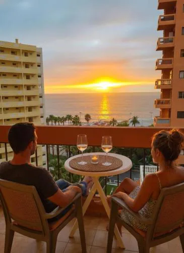 Estudio con vistas al mar y piscina a 300m de Playa Jardín Puerto de la Cruz Centro