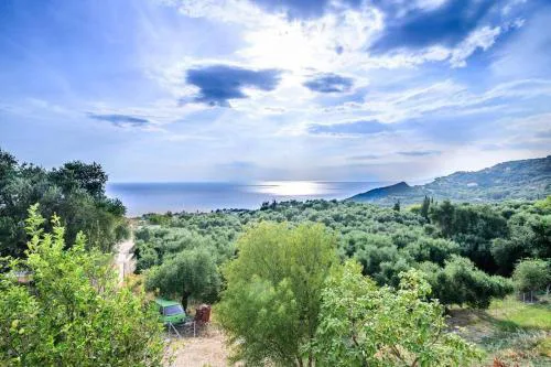 Villa Panorama Sea View Family Villa near Vrachos Beach Lygia