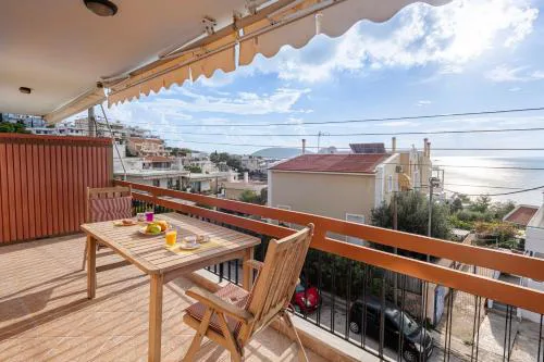 Sea view apartment 100m from the beach