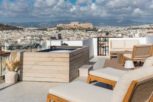Acropolis & Sea View Villa with Whirlpool & BBQ