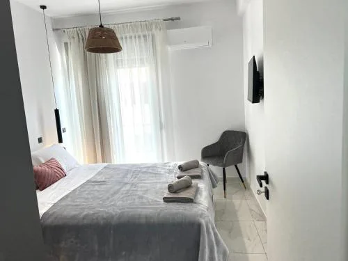 Athens white apartments