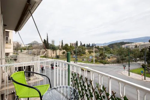Panoramic view apartment next to Acropolis