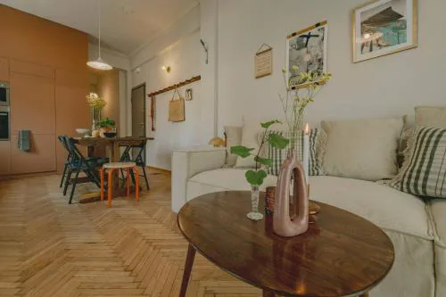 Stylish cozy artistic Athens apartment