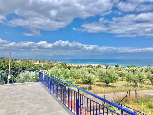 VILLA BLUE COCOON - Chrani Messinia Peloponnese- Rooftop sea view 550 m from beach next to Kalamata Koroni Costa Navarino