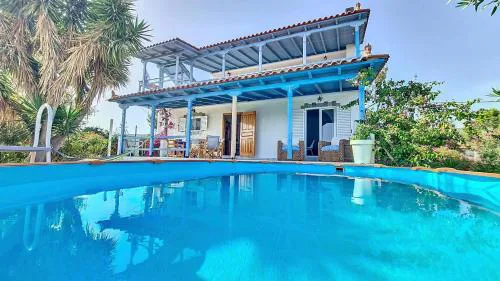 Hydra Bay Seaside Villa with Pool
