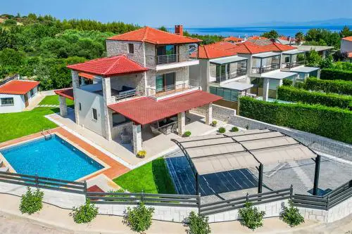 Marina Pool Villa Hanioti 3 bedrooms 8 guests