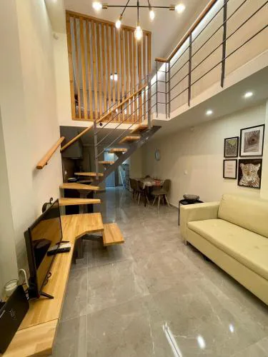 Minimal Two-Floor Apartment
