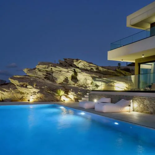 New Luxury Villa Filios Vrachos with Private Pool, Spa & Seaviews