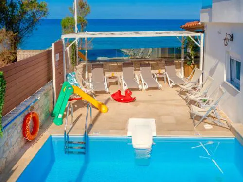 Thalassa Beachfront Villa with private pool