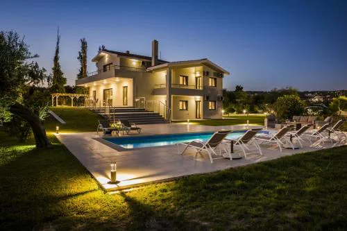 Villa Astoria Exclusive luxury villa in Svoronata with breathtaking views and private grounds
