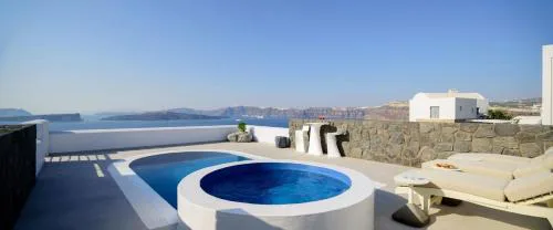 Splendid Santorini Villa Villa Vista 3 Bedrooms Private Pool & Spa Bath