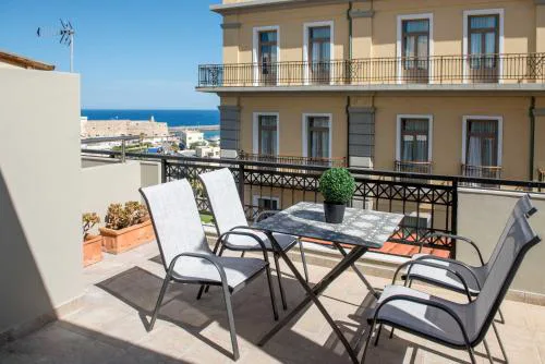 Harbour View 1BR Apt with Terrace in Heart of Heraklion Easy Walk to Port, Old Town, Lions Square & Museums #5