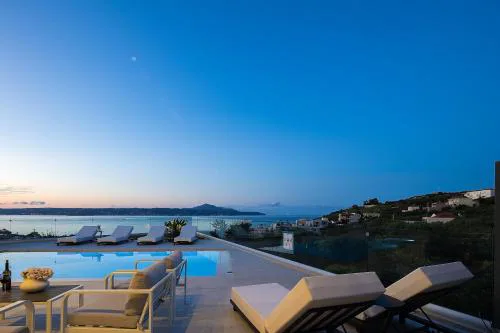 Kalyves Royal Villa I "Free"heated pool,gym&seaview