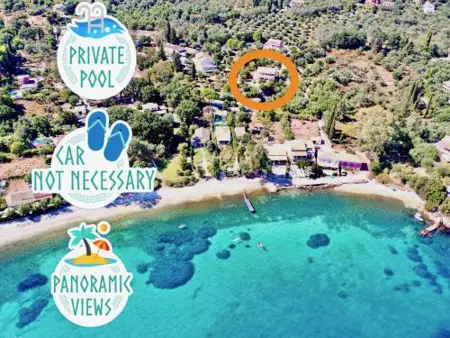 Beach Villa Petros with private pool by DadoVillas