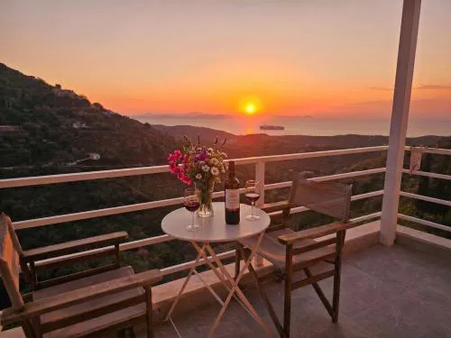 Aggelos & Melina studios - Enjoy sunset from Melina