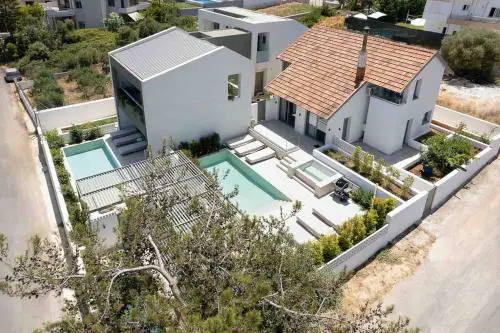 2 sea view Villas as 1 by Chania Living Stories