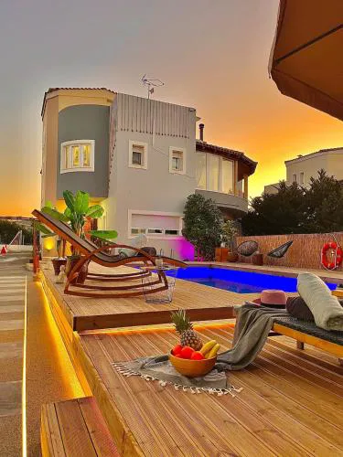 Villa Myrtios with Private Pool & Jacuzzi