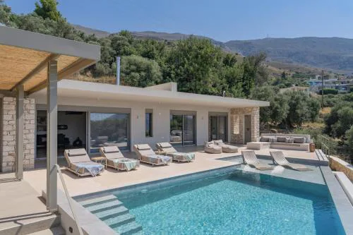 Villa Skali, panoramic seaview, private pool