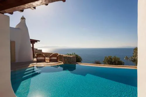Excellent Mykonos Villa Villa Apollo 3 Bedrooms Stunning Sea Views Psarrou
