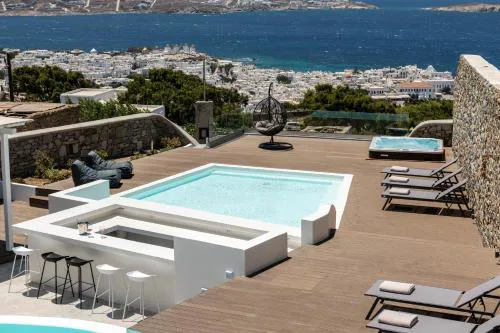 Villa in Mykonos - 6 bedroom - 1km from Mykonos Town - Infinity pool - Sunset view