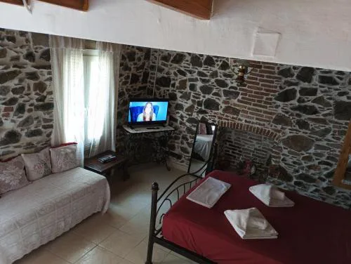 Traditional stone house in Mytilene