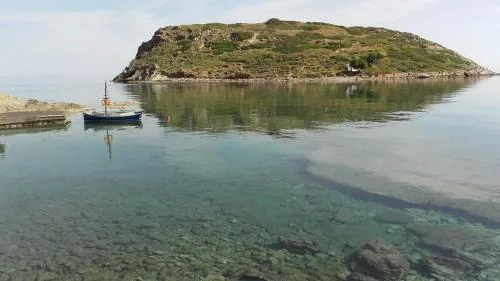 on the sea Despoina apartment at Mochlos Creta