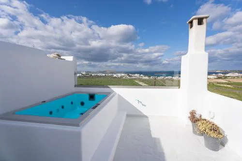 PURE WHITE 1BD house with amazing Sea Views in Naousa