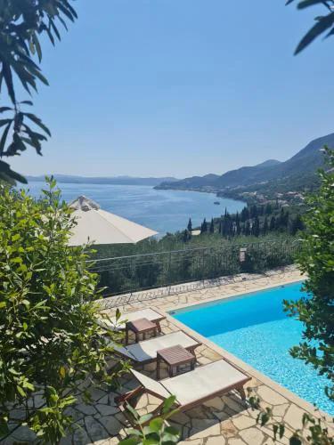Gran Domenica Villa Corfu, Private Pool, Sea View, Garden