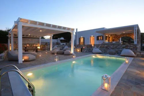 Executive Paros Villa 4 Bedrooms Villa Almyrikia Sunset Stunning Sea View