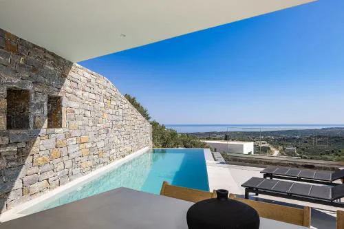 Villa Avgi with private pool and sea view