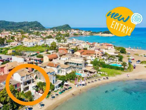 Beachfront Villa Anatoli Sidari with private heated pool by DadoVillas