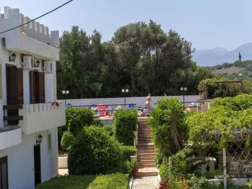 Modern holiday home in Stalos with balcony