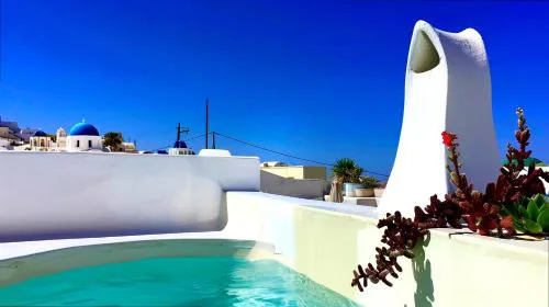 Guesthome in Fira w pool for 8guests