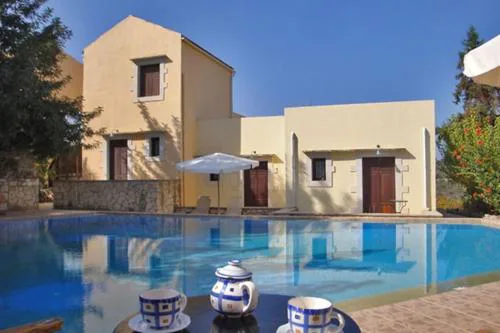 Crete holiday rental small village close to beaches -sharing a large pool