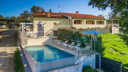 Beautiful Villa Vista Mare with pool in Vizinada