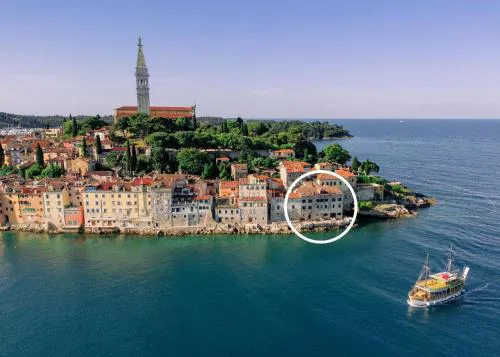 Appartement in Rovinj mit Terrasse und Meerblick