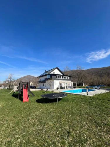 Lika Relax and Party House with sauna, jacuzzi and outdoor heated swimming pool