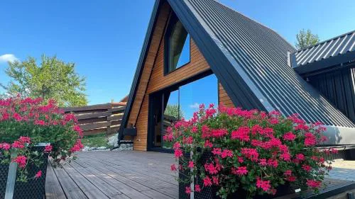 Rustic villa Roza with outdoor pool in Kupjak