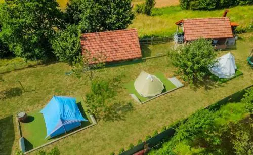Blue tent