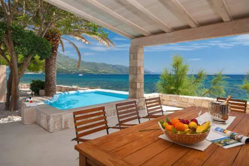 Luxury Beachfront Villa Gracia Grande With Private Pool at the Beach in Orebic - Peljesac