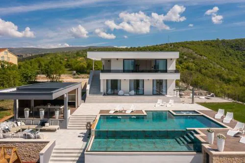 Luxury Villa Arya with 77sqm heated pool, hot-tub, sauna, gym, billiard, playgrounds, 6 bedroom