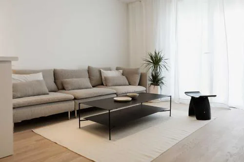 Minimalist Haven with Balcony and Garage Parking Place