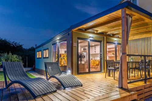 Giardino Sukošan - new mobile houses in olive garden, EV plug-in station
