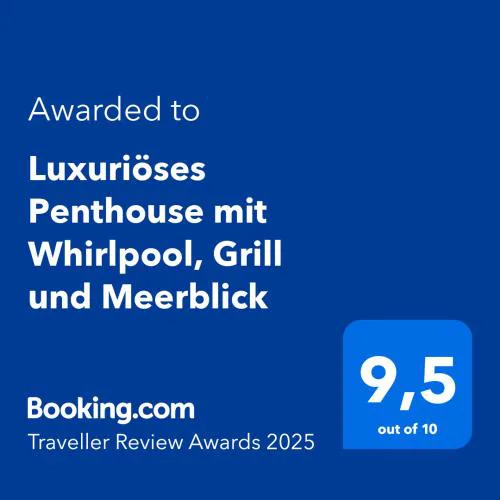 Luxuriöses Penthouse Welle mit Whirlpool, Grill und Meerblick