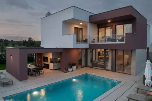 New Villa 55 - Vrsi heated pool jacuzzi sauna