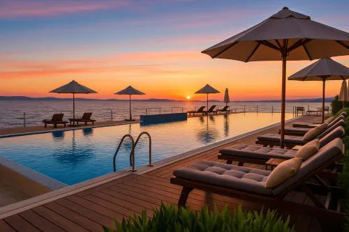 Sunny Resort apartment with sea view 1142