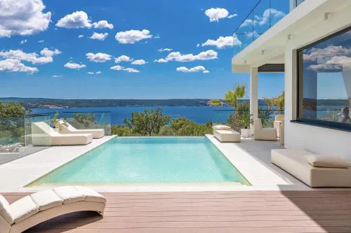 MY DALMATIA - Luxury villa Michelle with private infinity pool, sea view jacuzzi, sauna and home gym